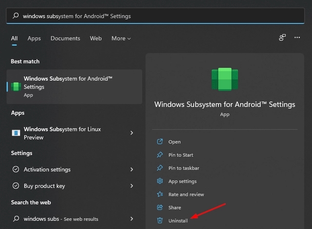 windows11安卓子系统怎么卸载?如何在win11上卸载wsa?