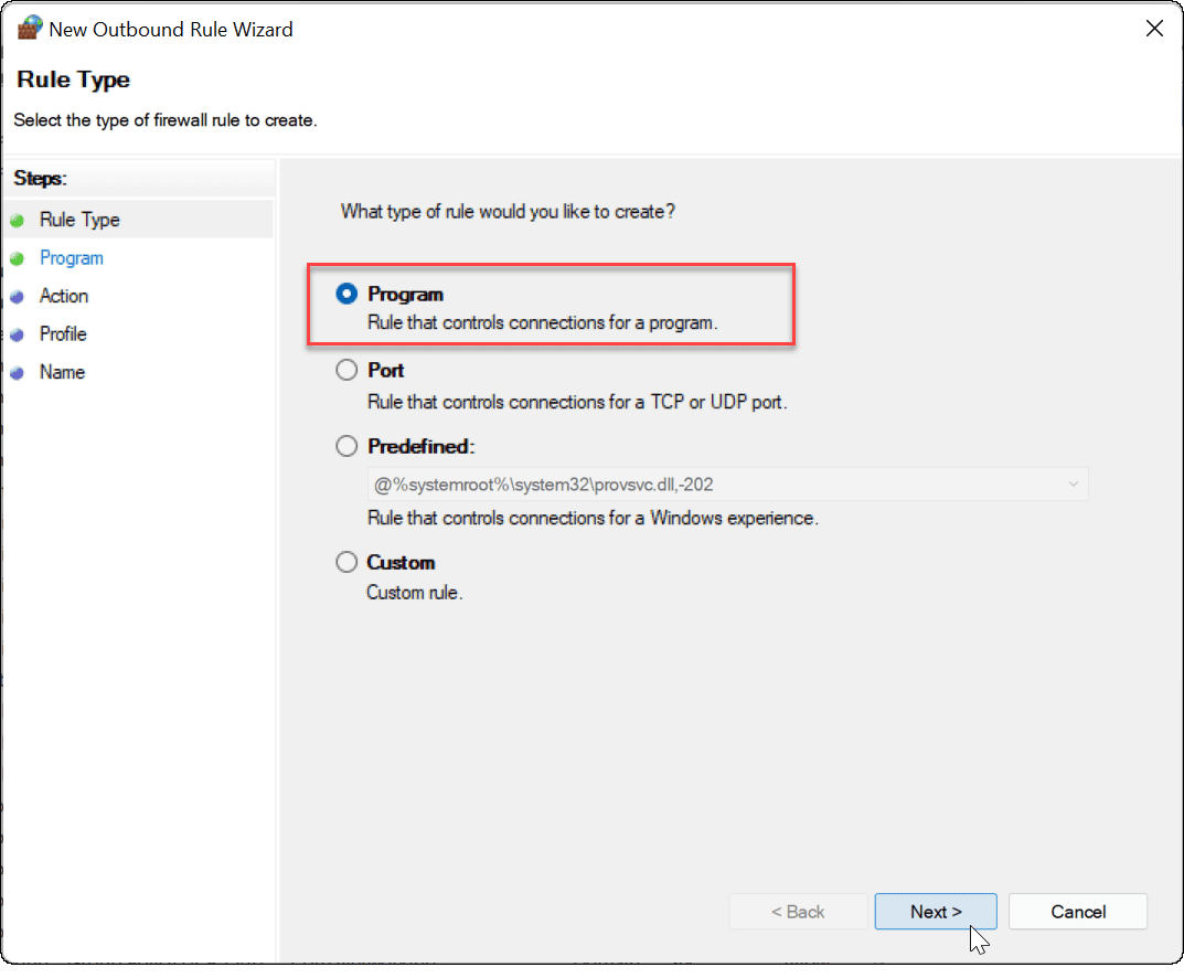Win11怎么阻止对应用程序的Internet访问?