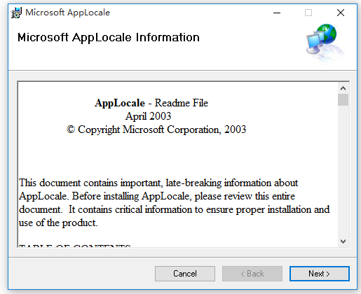 Microsoft Applocale无法安装怎么办?