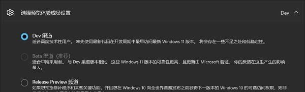 Win11怎么从Dev开发版切换到Beta渠道?Dev开发版切换到Beta渠道方法