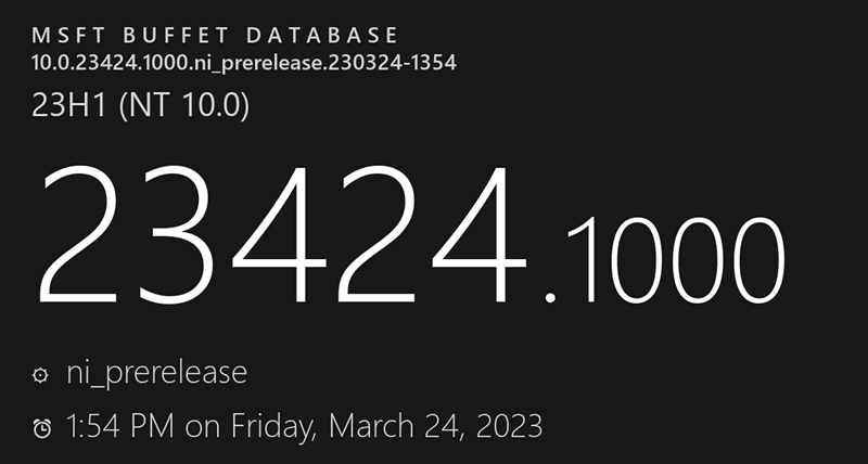 微软发布Windows11 Build 23424.1000(ni_release)预览版!