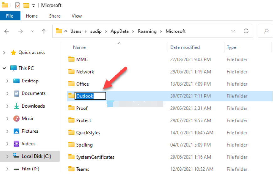 Win11中使用Outlook时错误代码0x80190194-0x90019怎么办?