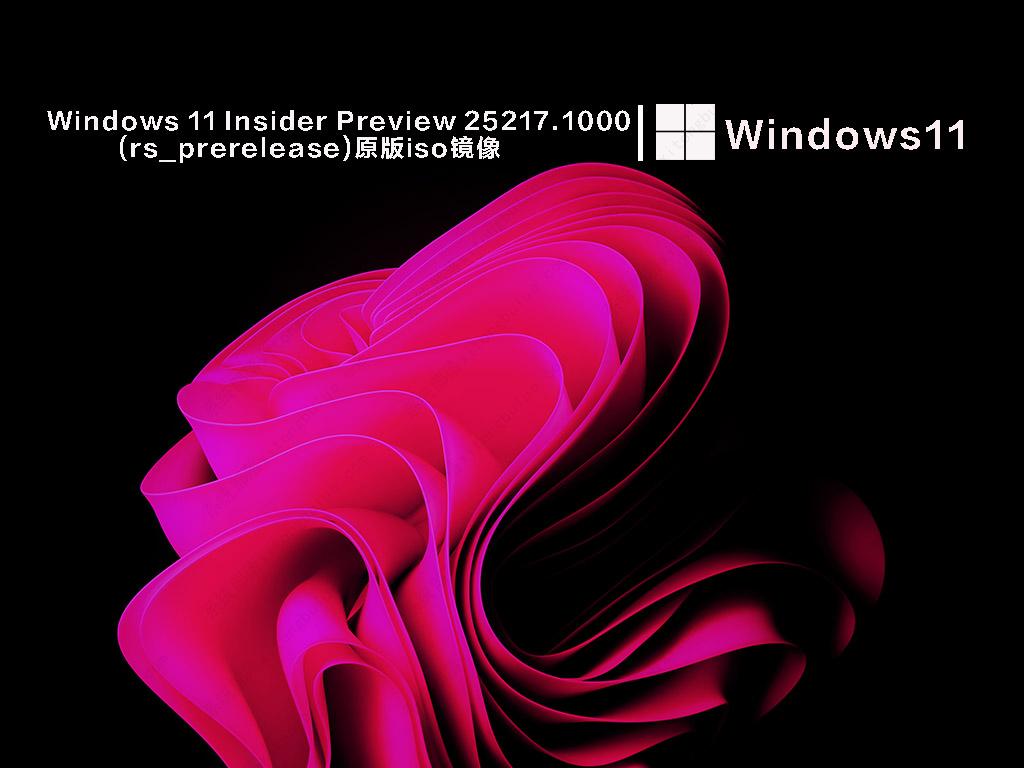 Windows 11 Insider Preview 10.0.25217.1000 (rs_prerelease)微软原版iso镜像免费下载