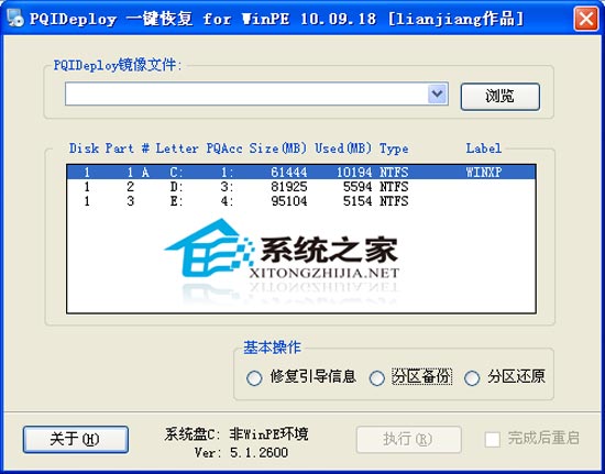 PQIDeploy一键恢复