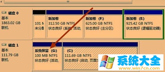 win7/win8系统中如何隐藏系统保留盘及其内容