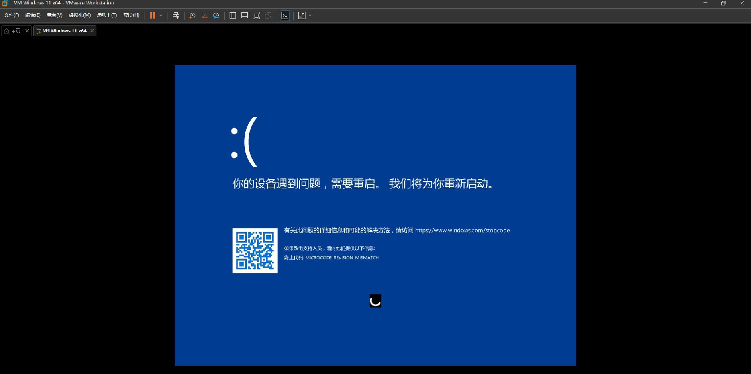 电脑蓝屏错误microcode revision mismatch是什么意思？