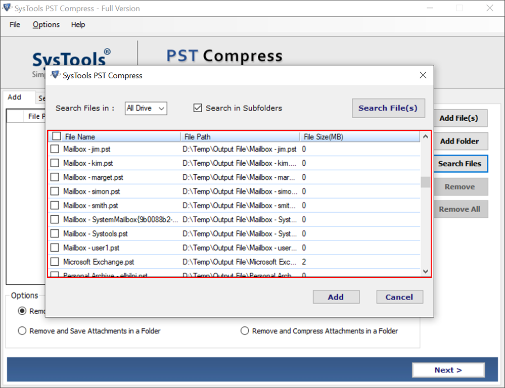SysTools PST Compress v4.2.0 注册版 - PST邮件压缩工具