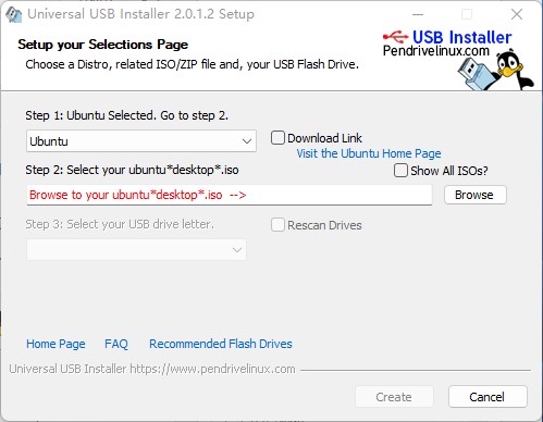 Universal USB Installer v2.0.1.3 正式版-Linux 启动盘创建工具
