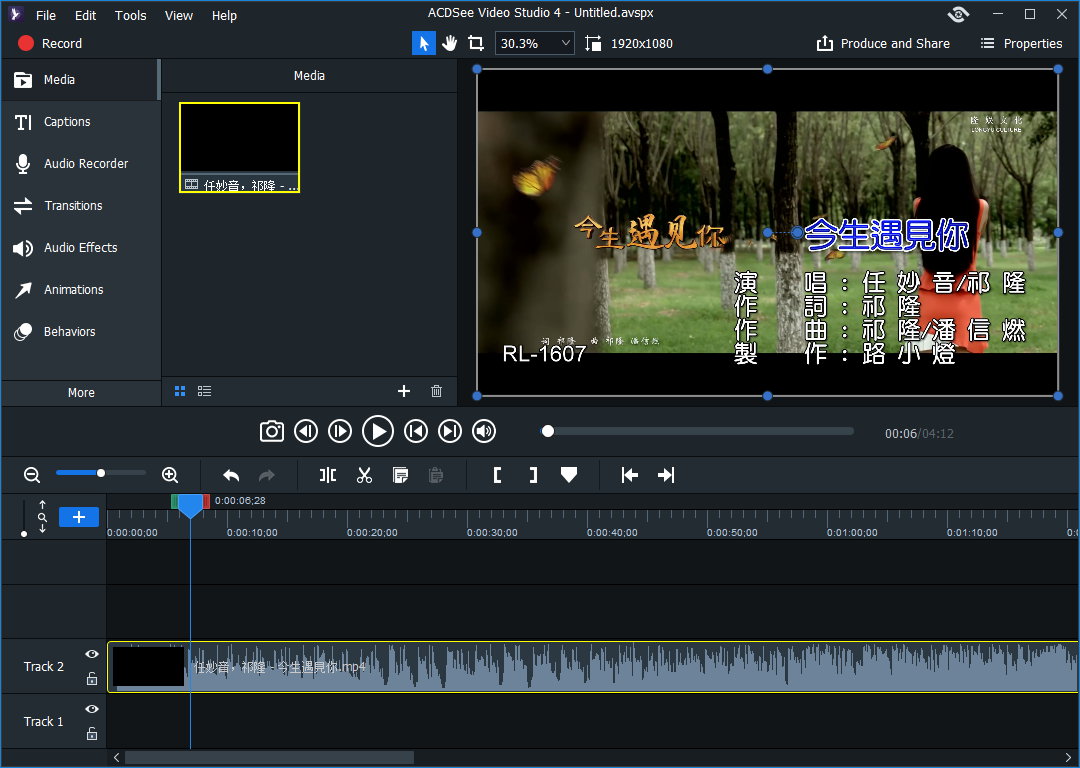 ACDSee Video Studio 4.0.0.893 正式注册版-飞鸟剪辑视频编辑