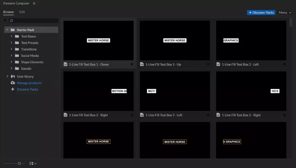 马头人插件 Starter Pack for Premiere Composer v1.5.0 离线素材包 免费下载插图1 马头人插件 Starter Pack for Premiere Composer v1.5.0 离线素材包 免费下载插图1