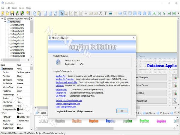 Longtion RadBuilder