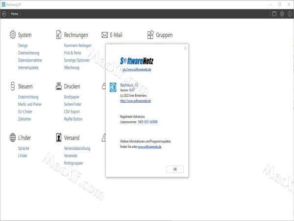 Softwarenetz Rechnung