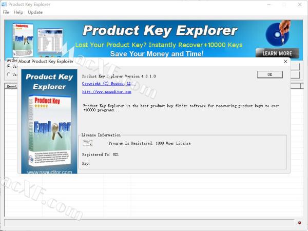 Product Key Explorer