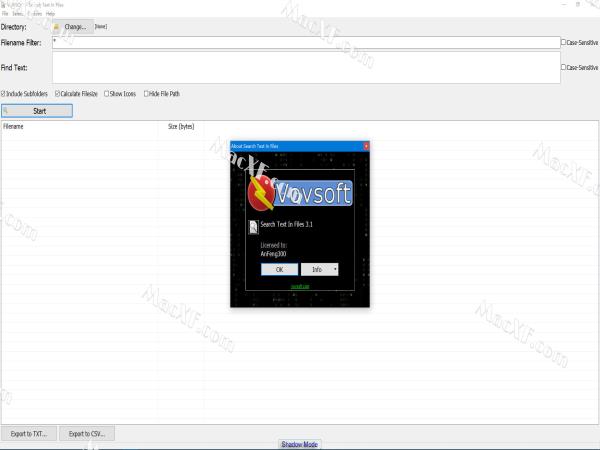 VovSoft Search Text in Files