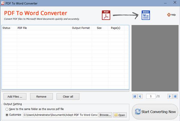 Adept PDF to Word Converter破解版 v4.0.0附安装教程下载