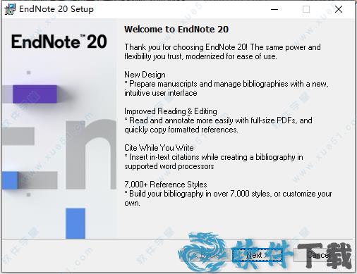 EndNote20汉化版破解版[测试能用] _EndNote v20.1汉化破解版下载