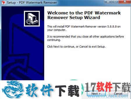 PDF Watermark Remover v5.8.8.8破解版（附安装教程）下载