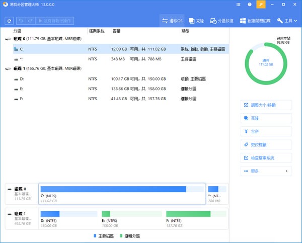 易我分区大师软件下载_EaseUS Partition Master 15中文破解版15.0