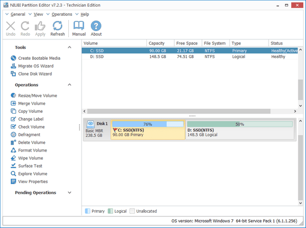 NIUBI Partition Editor软件下载_NIUBI Partition Editor注册破解版7.3.6
