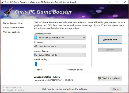 Chris-PC Game Booster软件下载_Chris-PC Game Booster破解版5.10.12
