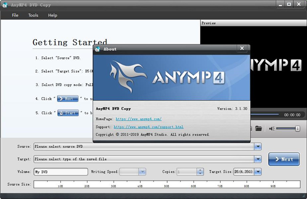 AnyMP4 DVD Copy软件下载_AnyMP4 DVD Copy中文破解版3.1.3