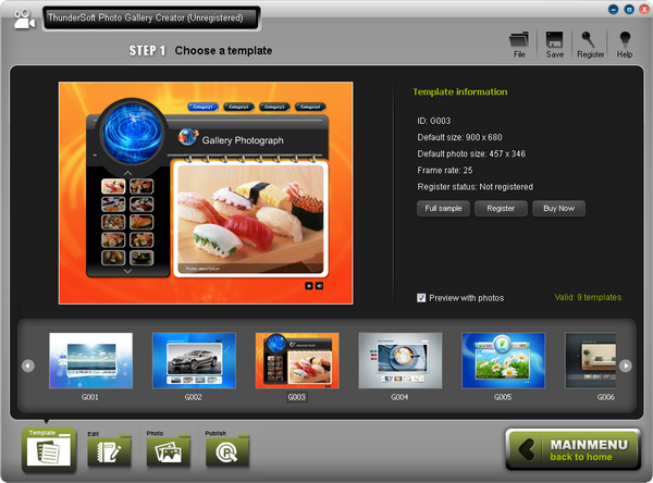影集制作工具软件下载_ThunderSoft Photo Gallery Creator破解版3.2.0