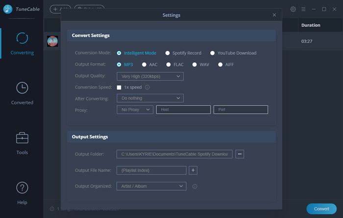TuneCable Spotify Downloader软件下载_TuneCable Spotify Downloader中文破解版1.2.1