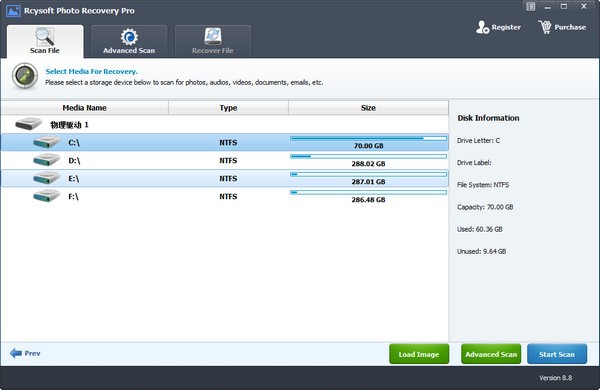 Rcysoft Photo Recovery Pro软件下载_Rcysoft Photo Recovery Pro中文破解版8.8.0