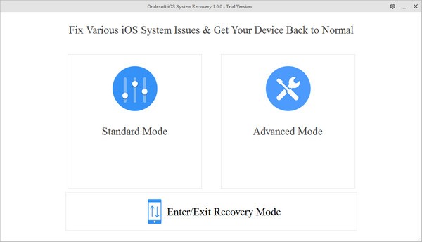 Ondesoft iOS System Recovery软件下载-Ondesoft iOS System Recovery中文破解版1.0.0