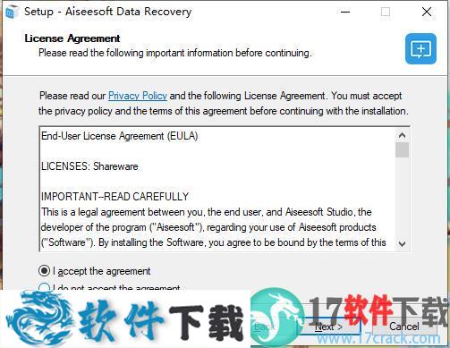 Aiseesoft Data Recovery v1.1.6 中文破解版(附安装教程+破解补丁)下载