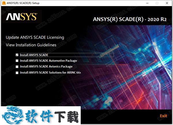 ANSYS SCADE 2020 中文破解版 （附安装教程）下载