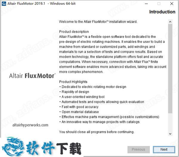Altair FluxMotor 2019.1 中文破解版（附安装教程）下载