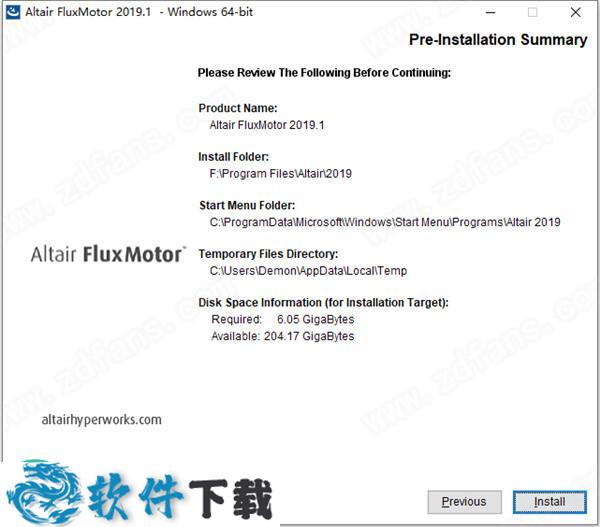 Altair FluxMotor 2019.1 中文破解版（附安装教程）下载