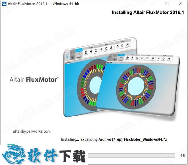 Altair FluxMotor 2019.1 中文破解版（附安装教程）下载