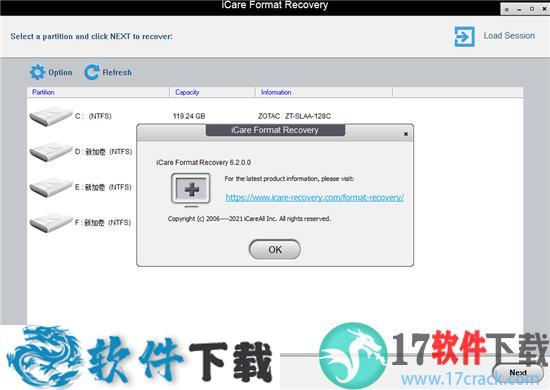 iCare Format Recovery v6.2 中文破解版（附安装教程）下载