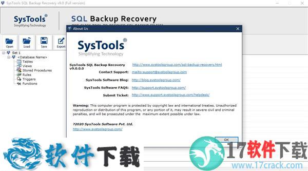SysTools SQL Backup Recovery v9.0.0 中文破解版（附安装教程）下载