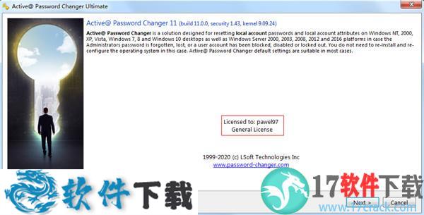 Active Password Changer Ultimate 11 v11.0中文破解版（附安装教程）下载