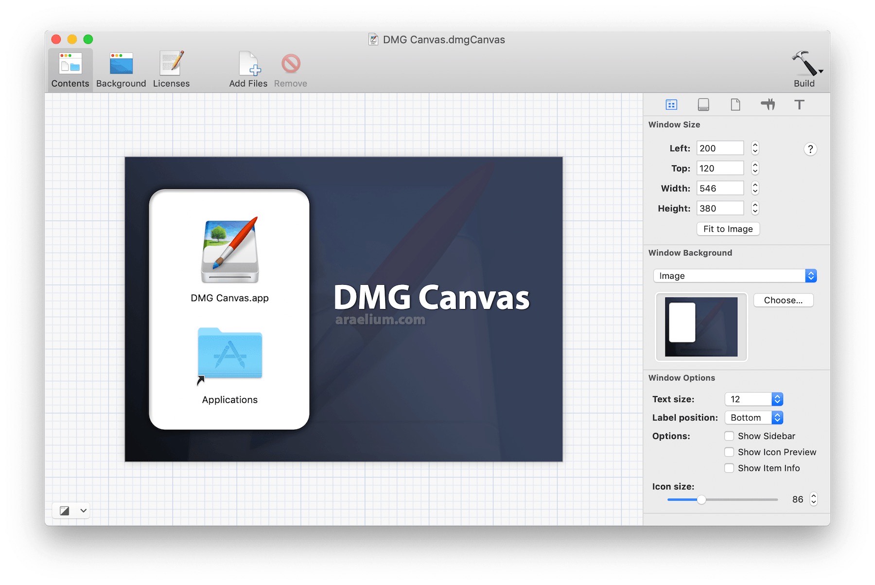 DMG Canvas 4.0.7 macOS下创建Dmg软件包的工具下载