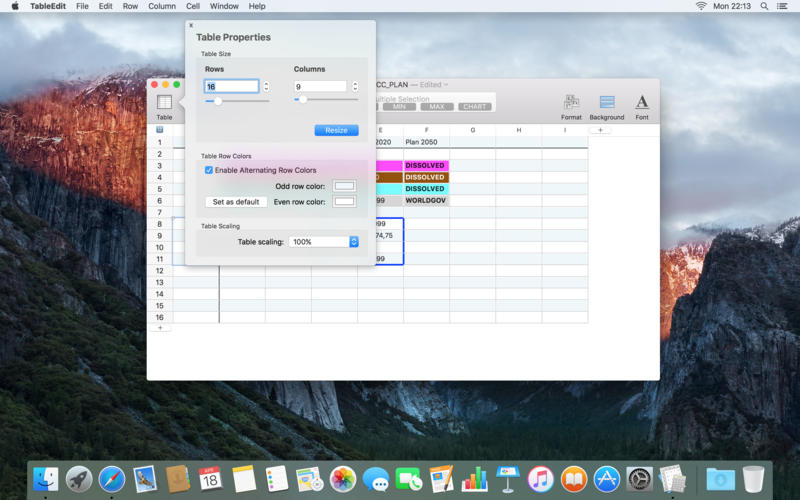 TableEdit for Mac 1.4.1 破解版 - 干净和优雅的电子表格应用程序