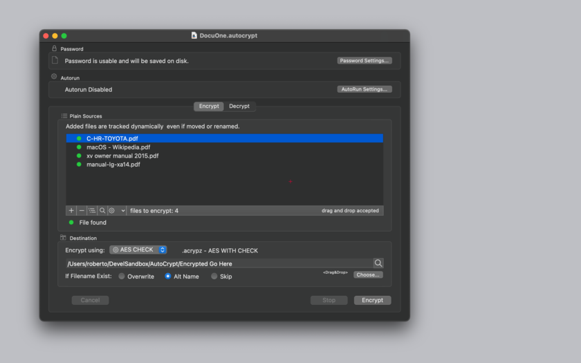AutoCrypt for Mac 2.3.1 破解版 - 文档加密与解密软件