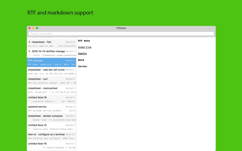 FSNotes for Mac 1.7.1 破解版 - 简洁纯文本编辑应用