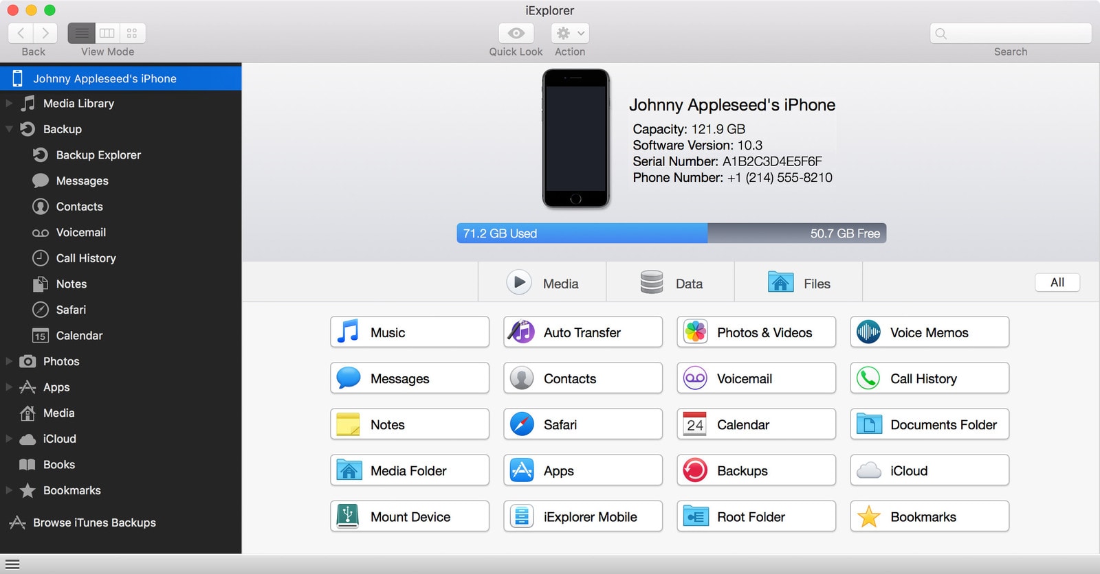 iExplorer for Mac 4.2.1 破解版 - Mac 上优秀的iPhone/iPad设备管理工具