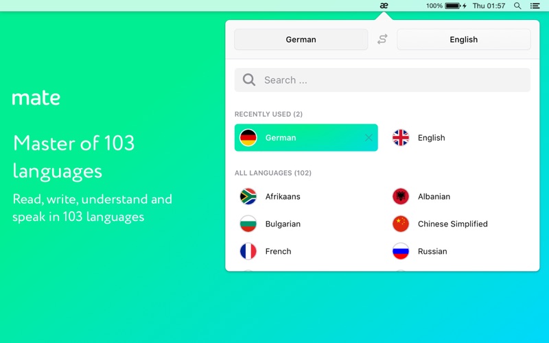Mate Translator for Mac 4.0.7 破解版 - 翻译软件