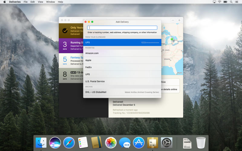 Deliveries for Mac 3.0.6 激活版 - 邮包快递查询跟踪器