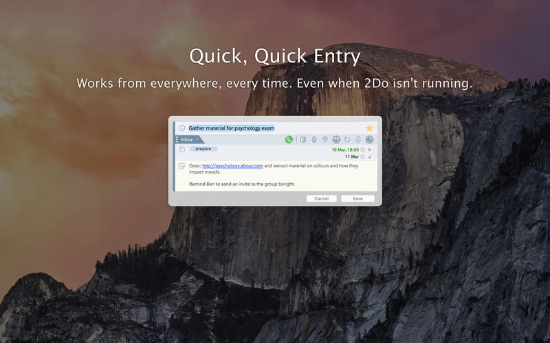 2Do 2 for Mac 2.3.2 激活版 - 优秀的待办事项管理GTD工具