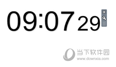 桌面概念时钟小工具