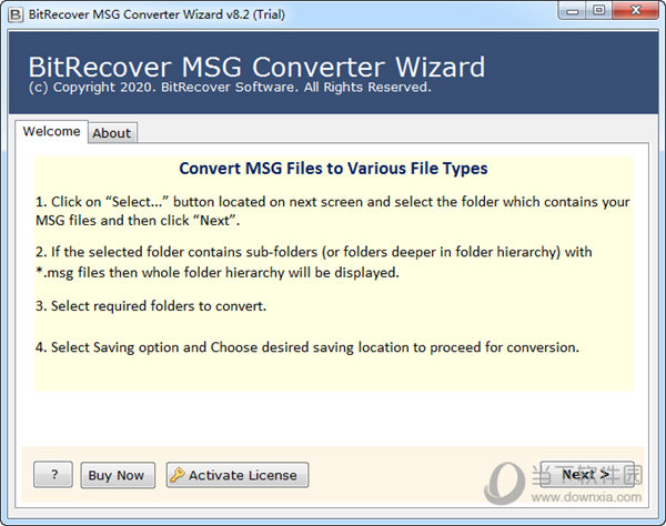 BitRecover MSG Converter Wizard