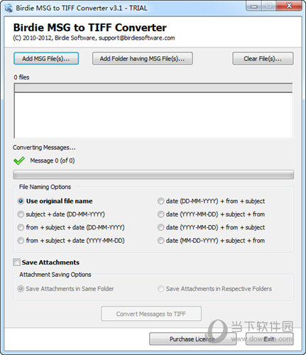 Birdie MSG to TIFF Converter