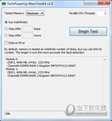 TechPowerUp MemTest64