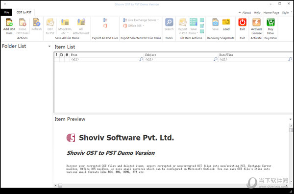 Shoviv Exchange OST Recovery
